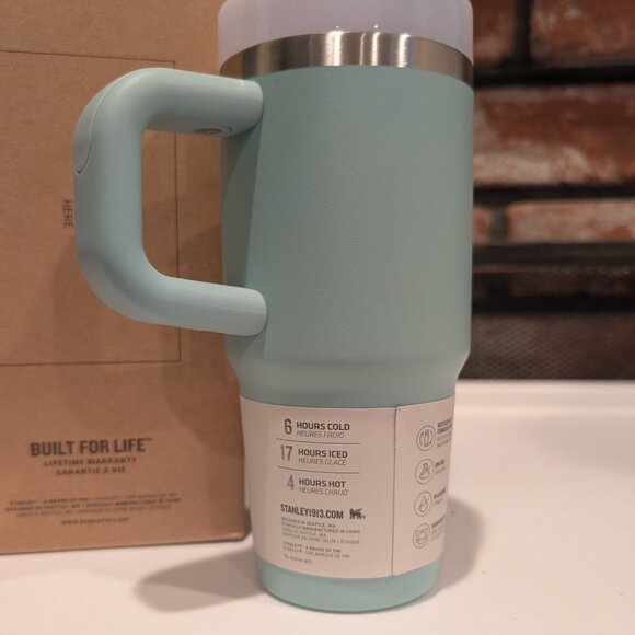 Stanley Flowstate Quencher H2.0 Tumbler 14oz Seafoam NWT - Picture 4 of 5